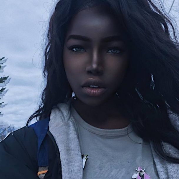 Meet The Beautiful Sudanese Model Nicknamed The “queen Of The Dark”