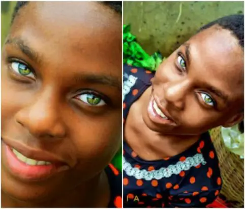 Découvrez cette jeune nigériane aux yeux kaléidoscopiques qui enflamment la toile (photos)