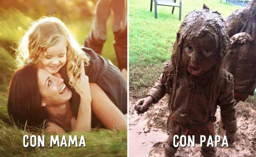 The Difference Between Moms And Dads Taking Care Of Kids
