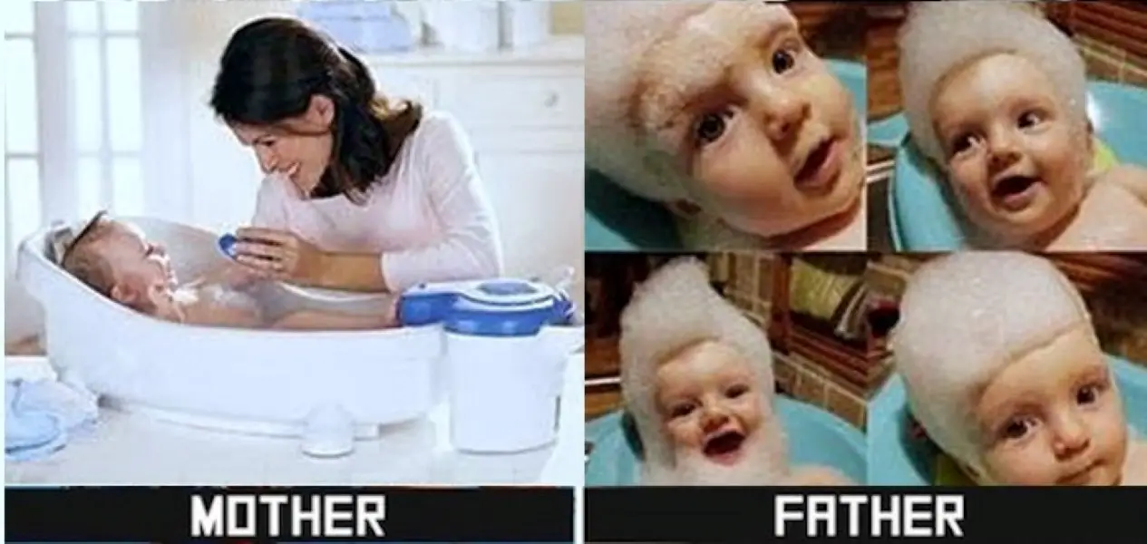 The Difference Between Moms And Dads Taking Care Of Kids