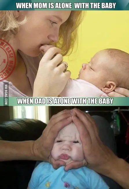 The Difference Between Moms And Dads Taking Care Of Kids