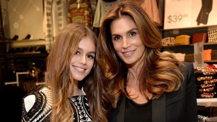 Kaia Gerber and mom Cindy Crawford e