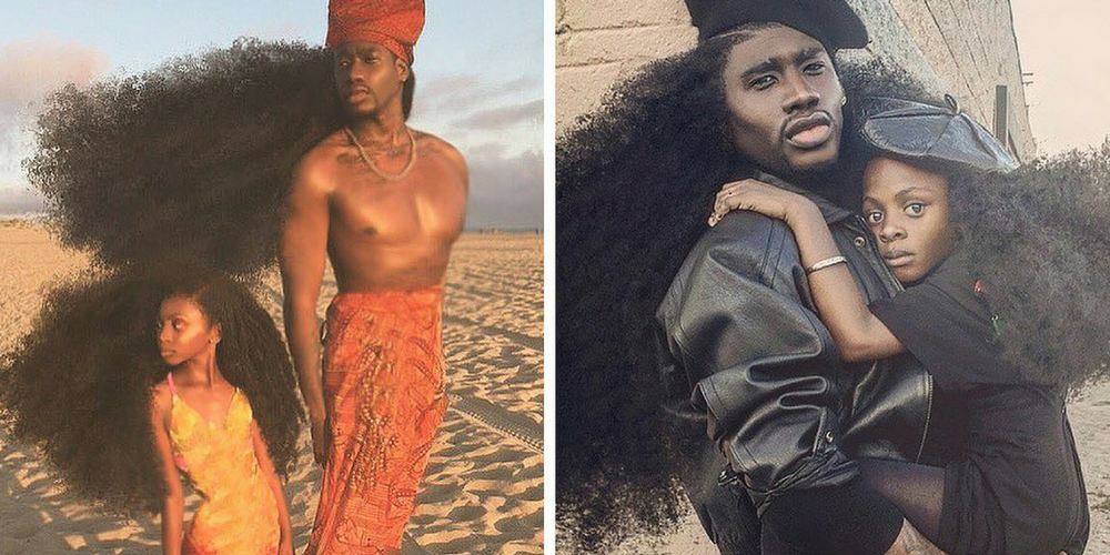 Father And Daughter Break The Internet With Their Voluminous Natural Hair Photos!