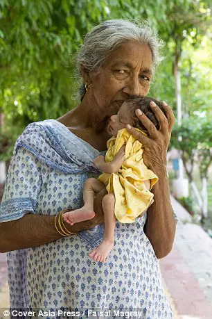 Indian Woman Who Became A First Time Mom At SEVENTY-TWO Admits She Is Struggling Now Her 11-Month-Old Son Is Crawling!