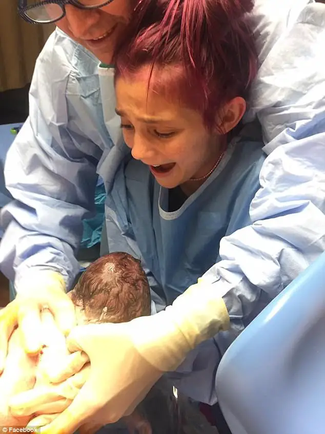 12-Year-Old Delivers Her Baby Brother, And The Camera Captures Every Emotion