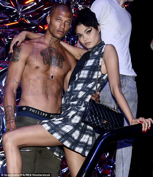 Hot Felon' Jeremy Meeks Steals The Spotlight At Philipp Plein's Milan Fashion Show