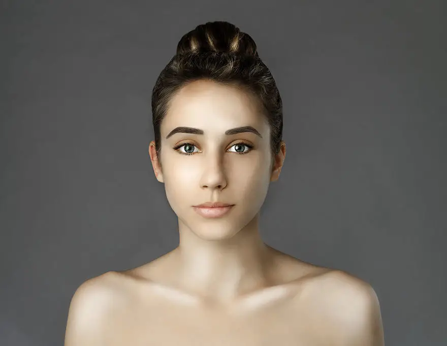 21 Countries Photoshopped Her Face To Show Different Standards Of Beauty