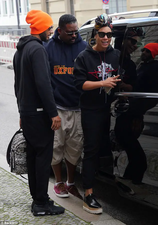 Alicia Keys And Swizz Beatz  Are All Smiles As They Leave Berlin Hotel With Adorable Son Genesis