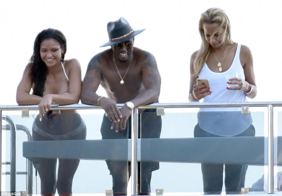 Diddy Goes Topless As He Enjoys Vacation With Girlfriend Cassie On Luxury Yacht Off Coast Of Italy