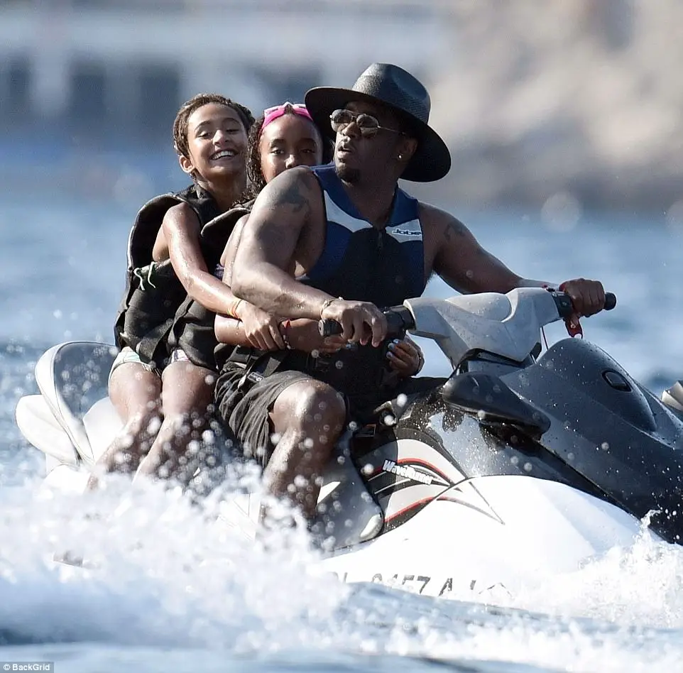 Diddy Goes Topless As He Enjoys Vacation With Girlfriend Cassie On Luxury Yacht Off Coast Of Italy
