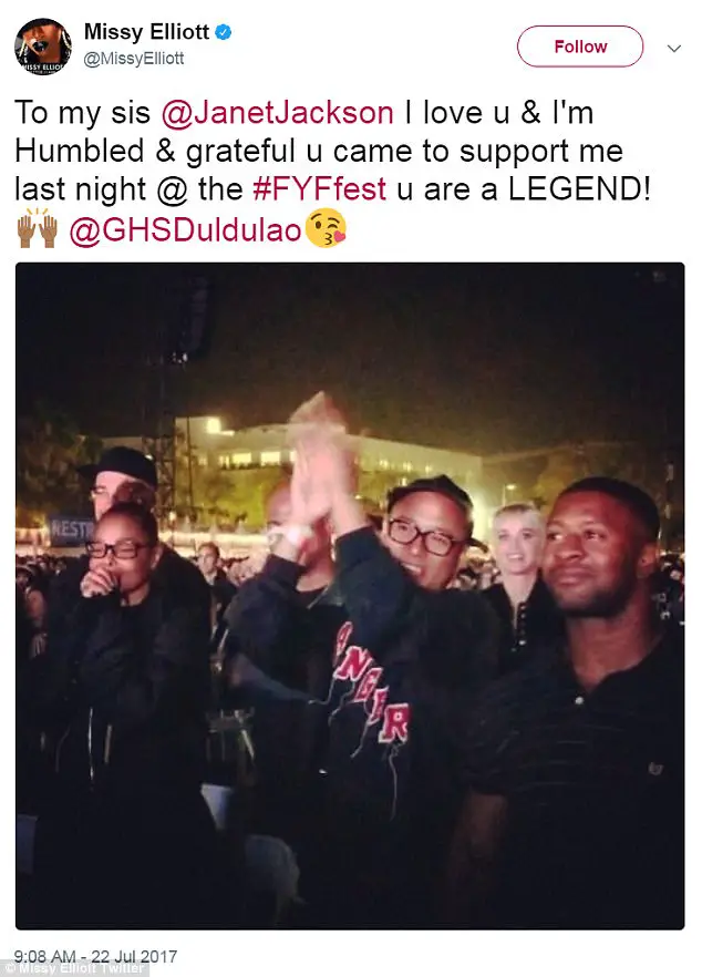 New Mom Beyonce And Sister Solange Show Support For Missy Elliott As She Performs First Solo Show For More Than A Decade