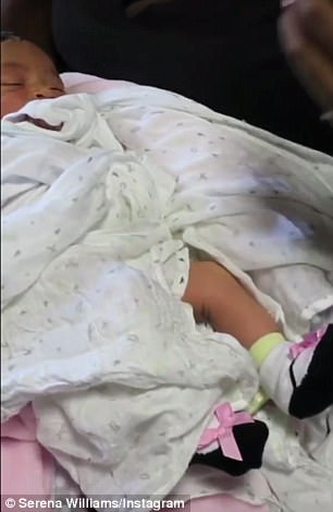 Serena Williams Shares First Photo Of Her Baby Girl Alexis Olympia Ohanian Jr. As Tennis Star Reveals They Spent Six Days In Hospital