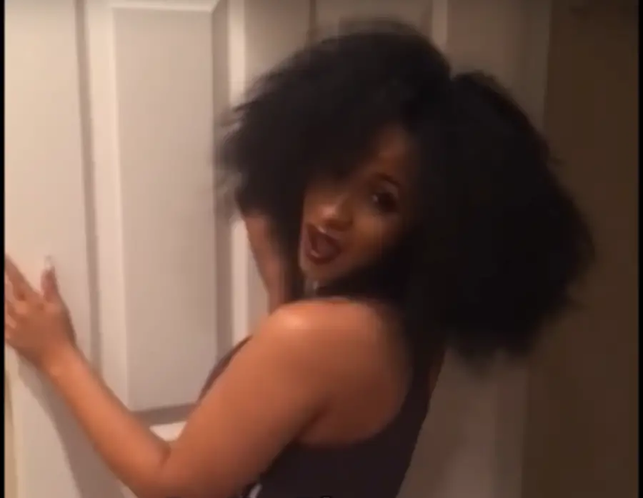 Rapper Cardi B Ditches The Long Weave And Shows Off Her Natural