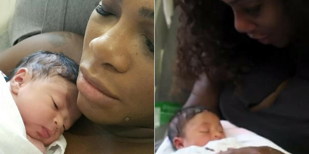 Serena Williams Shares First Photo Of Her Baby Girl Alexis Olympia Ohanian Jr. As Tennis Star Reveals They Spent Six Days In Hospital