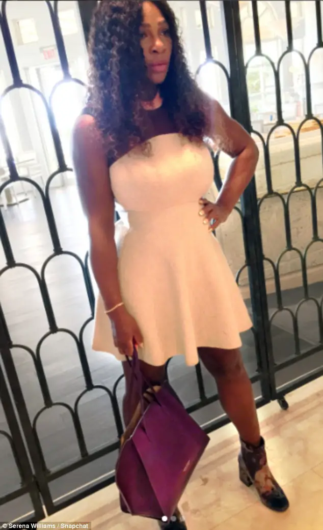 Serena Williams Flaunts Slender Figure In Sleeveless Mini Dress Just One Month After Welcoming Daughter Alexis