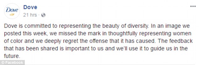 Dove Slammed On Social Media For Ad Of Black Woman Taking Off Her Skin To Become A White Woman