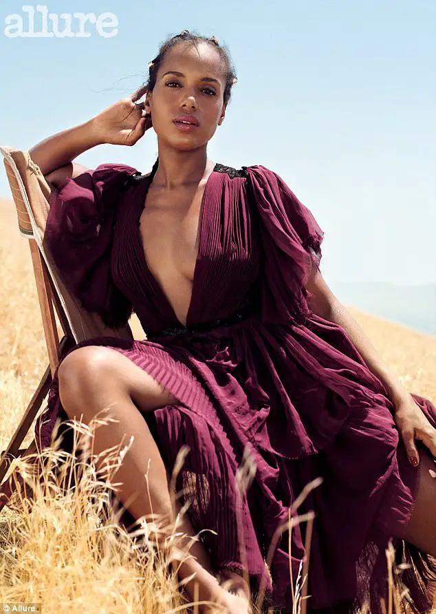 Kerry Washington Shows Off Her Beautiful Natural Hair On The Cover Of Allure Magazine