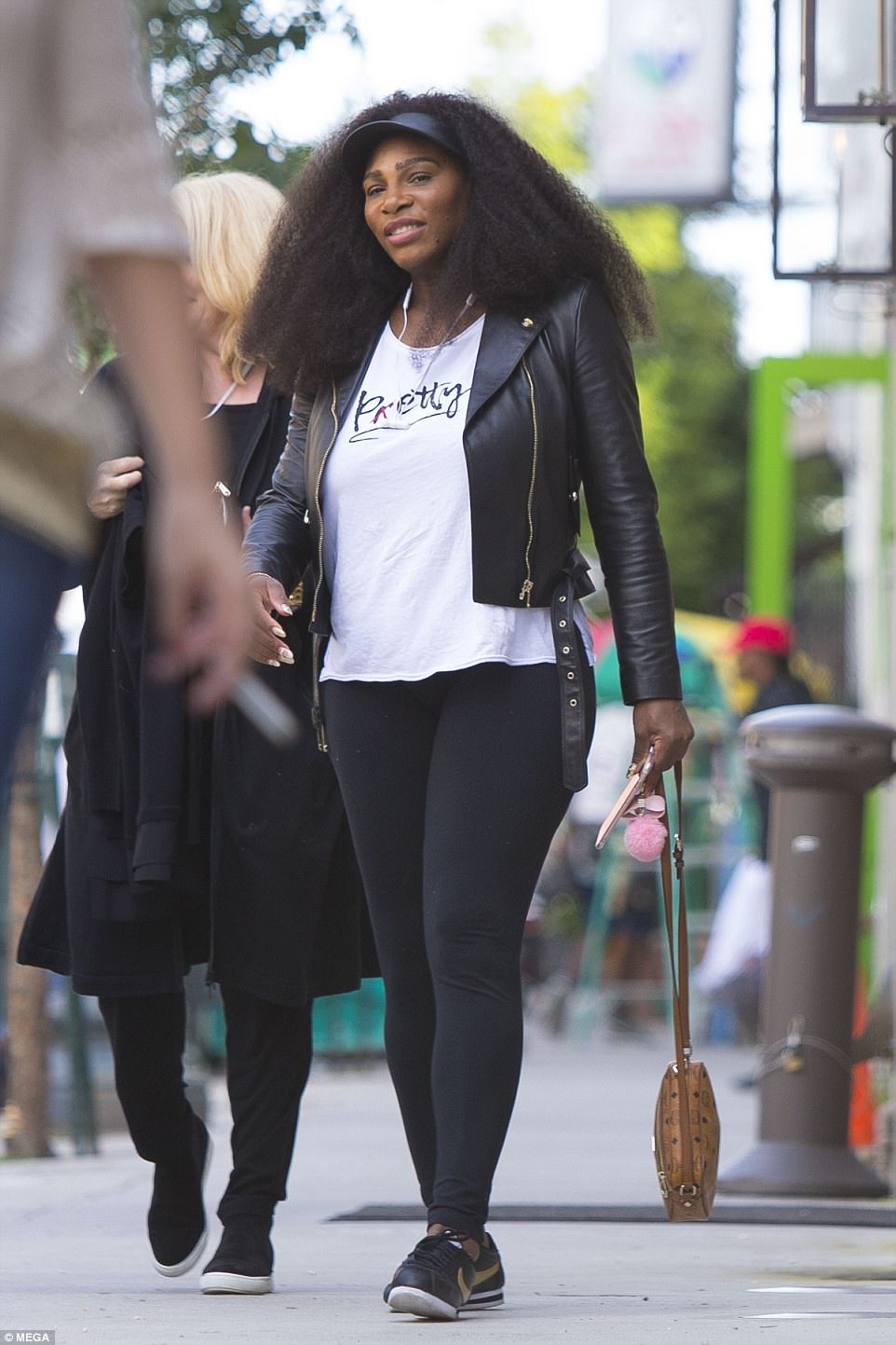 Proud Mom Serena Williams Carries Her Daughter In Car Seat, As She Prepares For Wedding To Alexis Ohanian