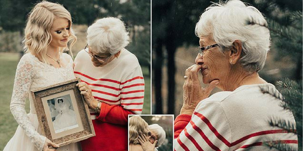 The Emotional Moment A Bride Surprises Her Grandmother By Wearing Her 1962 Wedding Dress