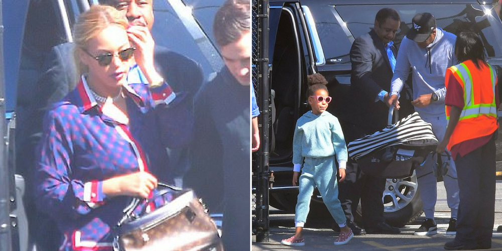 Beyonce, Jay Z And Blue Ivy Are Seen With Baby Twins, Rumi And Sir, For The First Time As They Enjoy Family Outing In New York