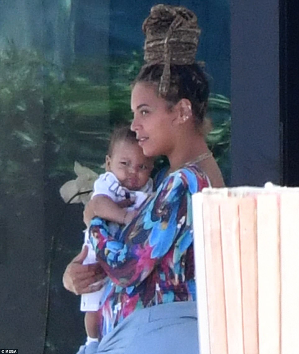 Beyonce And Jay Z's Twins Are Seen For First Time As The Couple Relax In Miami With Blue Ivy