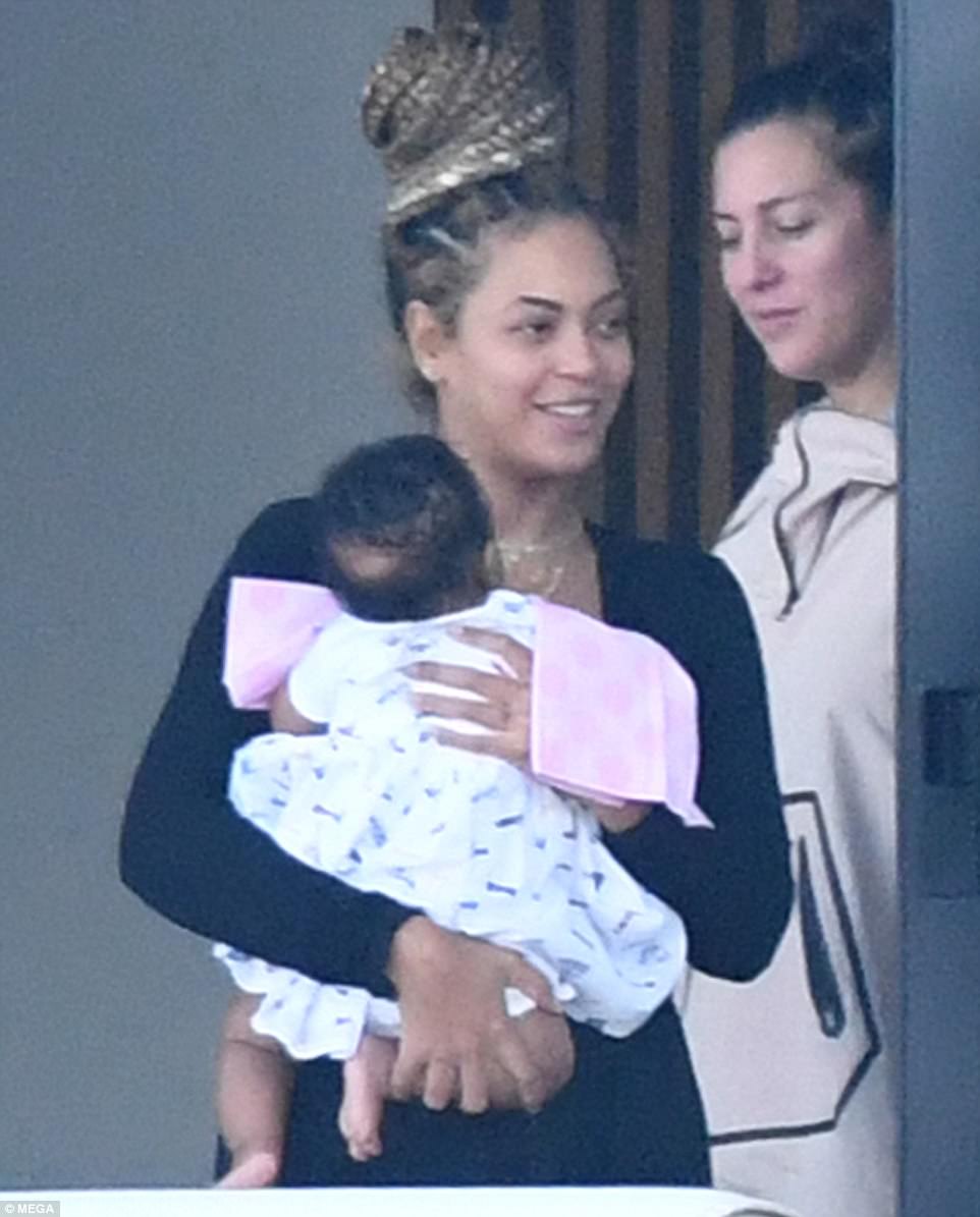 Beyonce And Jay Z's Twins Are Seen For First Time As The Couple Relax In Miami With Blue Ivy