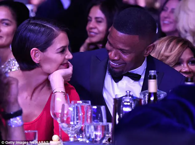 Katie Holmes And Jamie Foxx Are All Loved Up At Clive Davis Pre-Grammy Gala