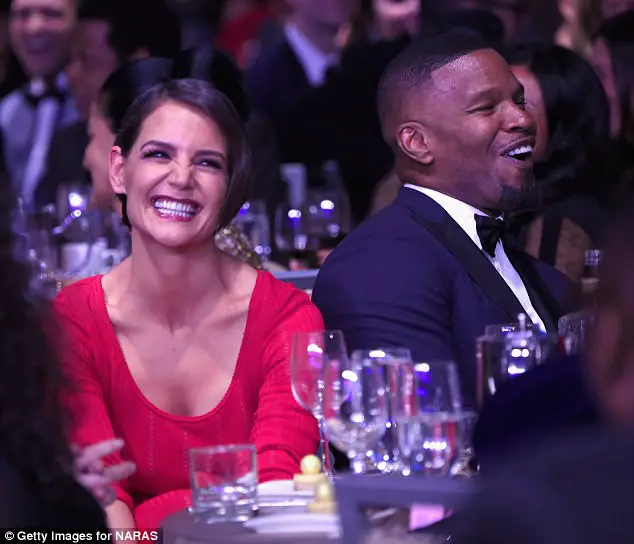 Katie Holmes And Jamie Foxx Are All Loved Up At Clive Davis Pre-Grammy Gala