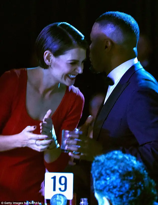 Katie Holmes And Jamie Foxx Are All Loved Up At Clive Davis Pre-Grammy Gala