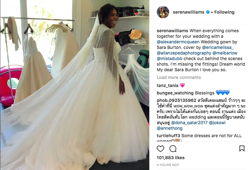 Serena Williams Gushes About Her Dream New Wedding As She Models Gowns for Brides Magazine