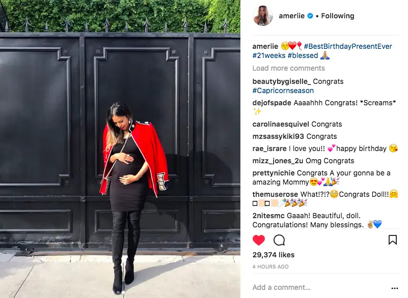 R&B Singer Amerie Is Pregnant - Check Out Her First Maternity Shoot Photos!