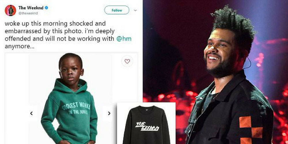 The Weeknd Cuts Ties With H M After Retailer Released Racist