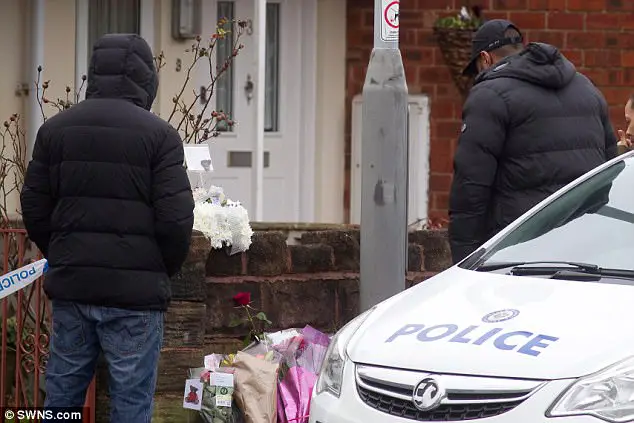 Heartbroken Father Lays Floral Tributes To Daughter, 11, At Home Where She Was Stabbed To Death
