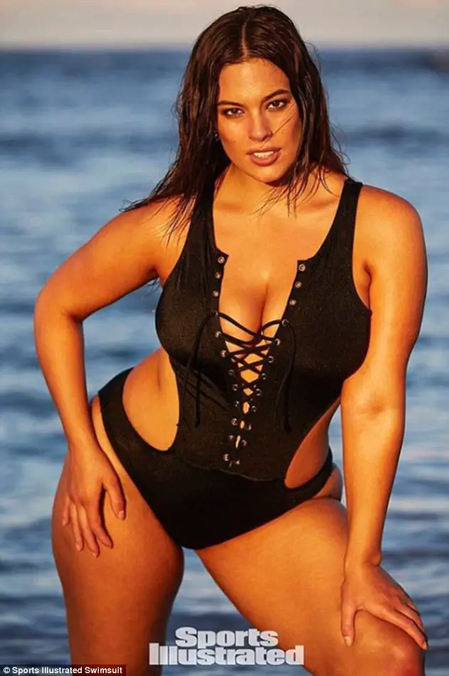 Ashley Graham Shows Off Her Sexy Figure For Steamy Sports Illustrated Swimsuit Snap - As She Proudly Points Out 'Cellulite'