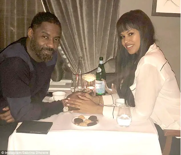 Idris Elba's New Fiancée Sabrina Dhowre Shares Pre-Valentine's Tribute As They Enjoy Romantic Dinner