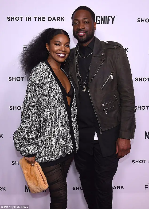 Gabrielle Union And Hubby Dwyane Wade Are The Picture Of Love At The Premiere Of His Film Shot In The Dark In LA