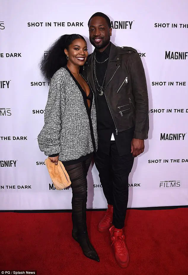 Gabrielle Union And Hubby Dwyane Wade Are The Picture Of Love At The Premiere Of His Film Shot In The Dark In LA
