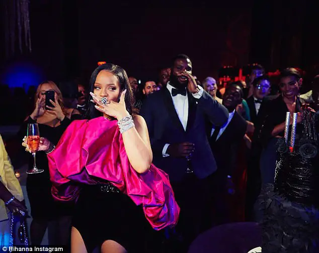 Rihanna Dazzles In Vibrant Purple Ensemble For Her 30th Birthday Bash!