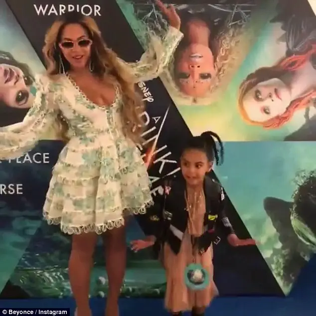 Beyonce Rocks Beautiful Flowery Dress As She Shares Photoshoot With Daughter Blue Ivy On Instagram