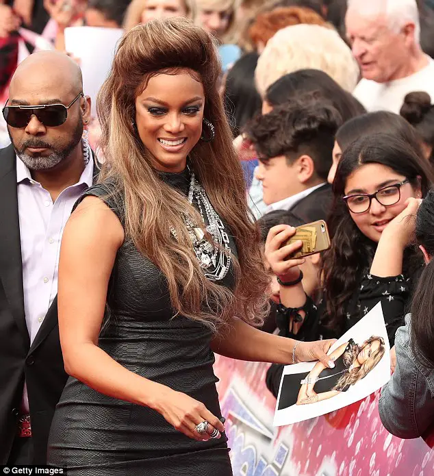Tyra Banks Flaunts Her Curves In Skintight Sleeveless Dress At America's Got Talent Event