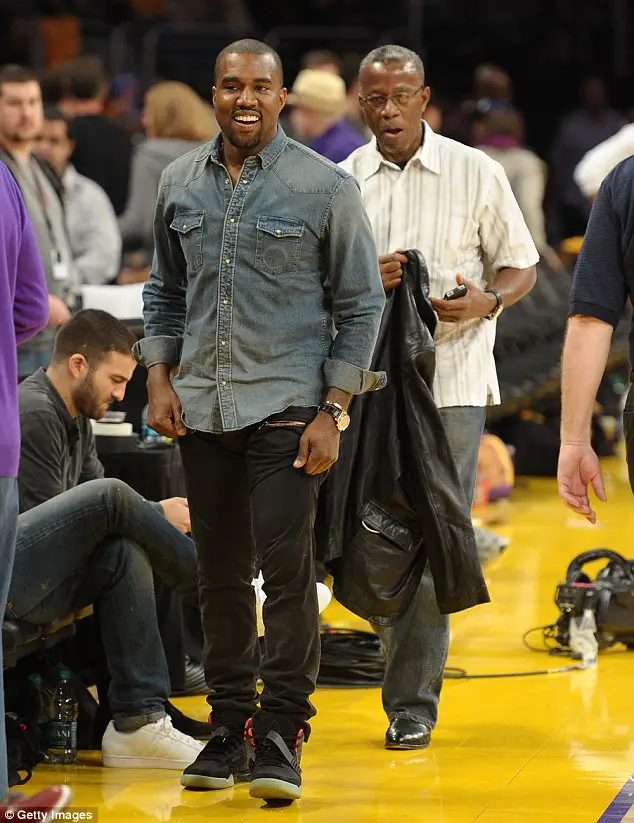 Kanye West Rocks Pink Hair As He Is Spotted During Rare Outing With Dad Ray