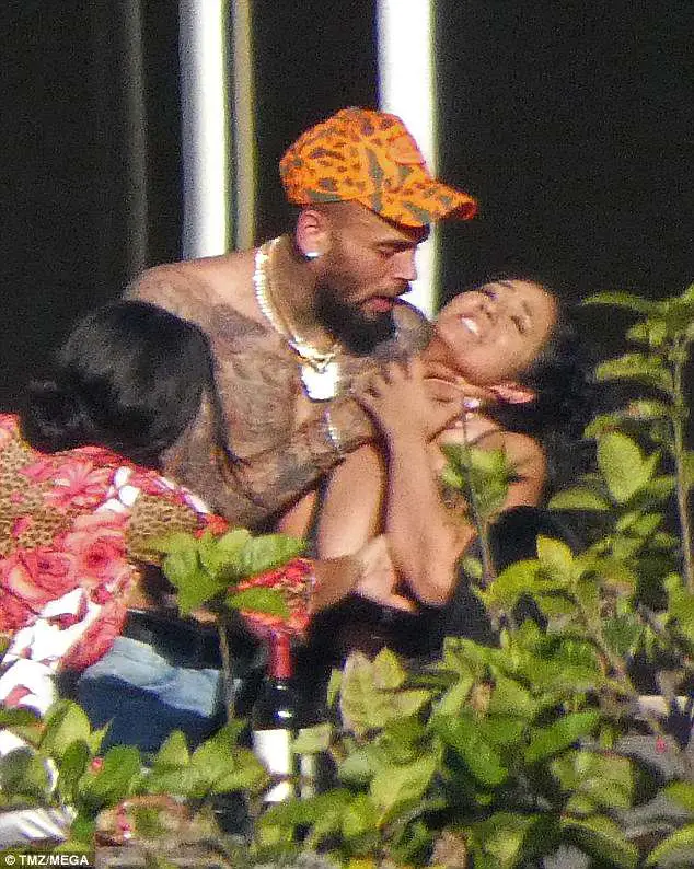 Chris Brown Grips Hands Around Woman's Neck - Both Say It Was Playful - You Be The Judge!