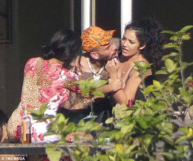 Chris Brown Grips Hands Around Woman's Neck - Both Say It Was Playful - You Be The Judge!