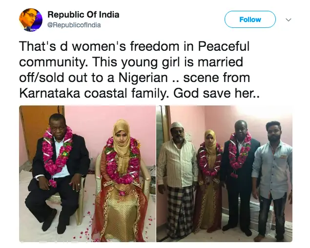 Outrage As 15-Year-Old Girl Is Married Off to A 60-Year-Old (Photos)