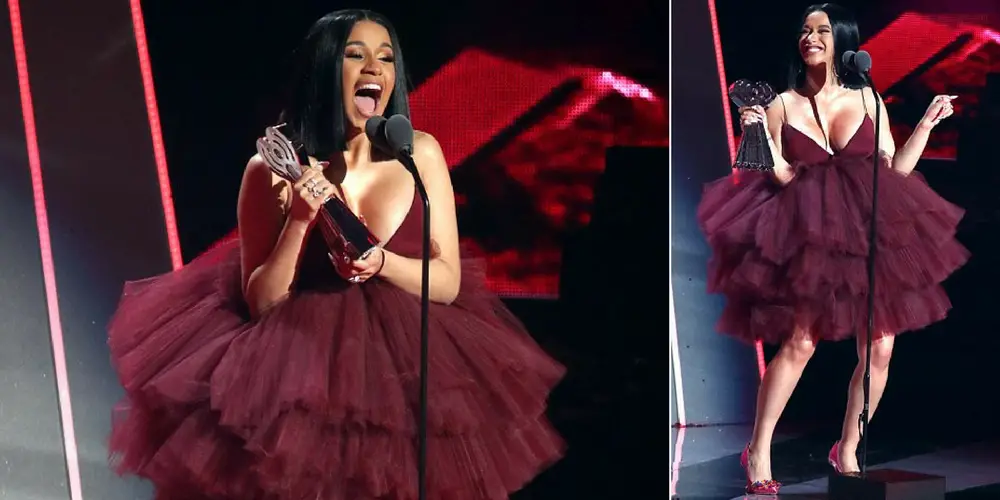 cardi b iheartradio dress