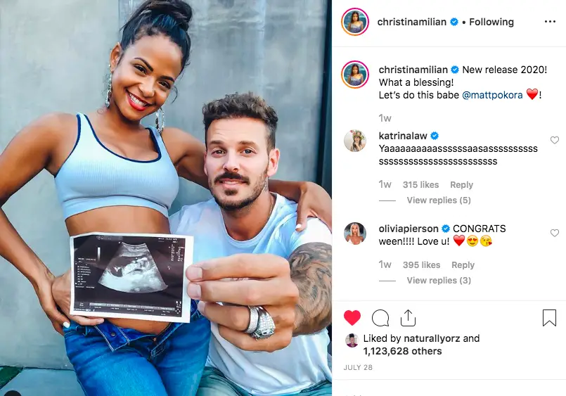 Christina Milian Shows Off Pregnant Belly In Instagram Post After 'Exhausting' First Trimester