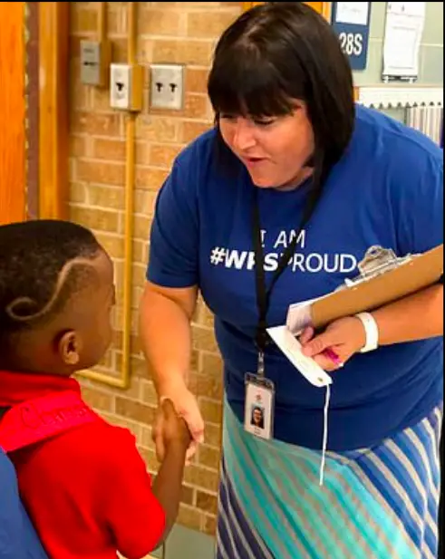 Adorable Moment An Eight-Year-Old Boy Consoles His Crying Autistic Classmate On Their First Day Of School