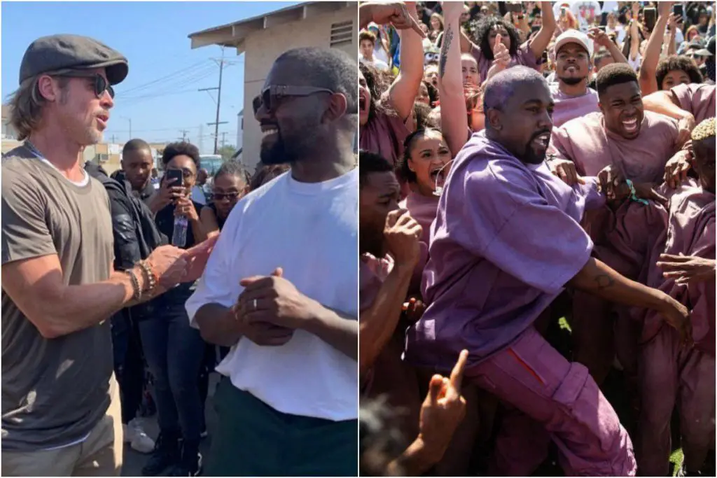 Brad Pitt Talks About His Experience Attending Kanye West's Sunday Service