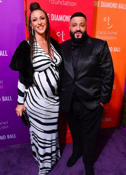 DJ Khaled Kisses His 'Queen' Nicole Tuck's Baby Bump At Diamond Ball After Revealing Baby Gender