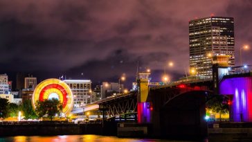 portland night view